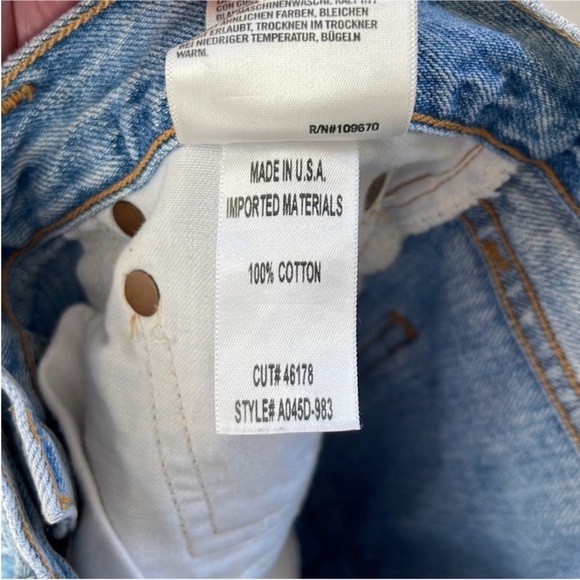 Agolde Women's Light Blue Distressed Jeans - Picture 10 of 12